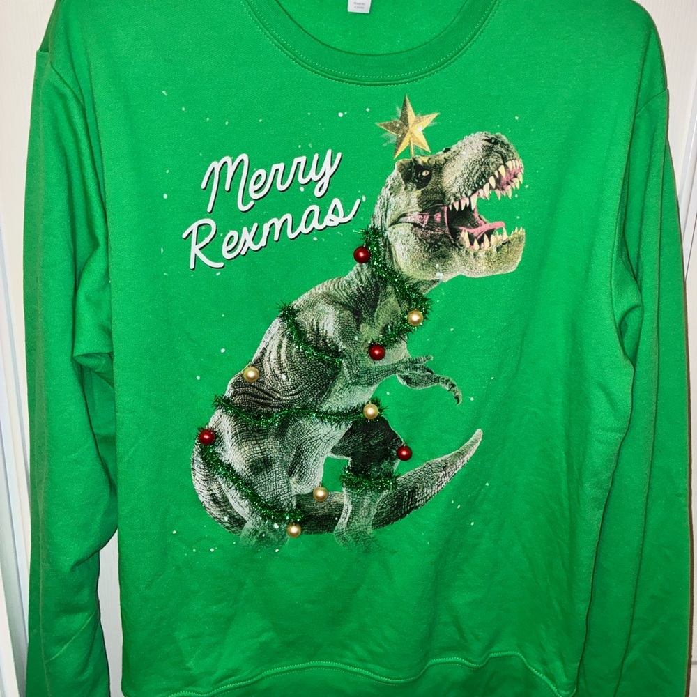 Green Merry Rexmas Sweatshirt